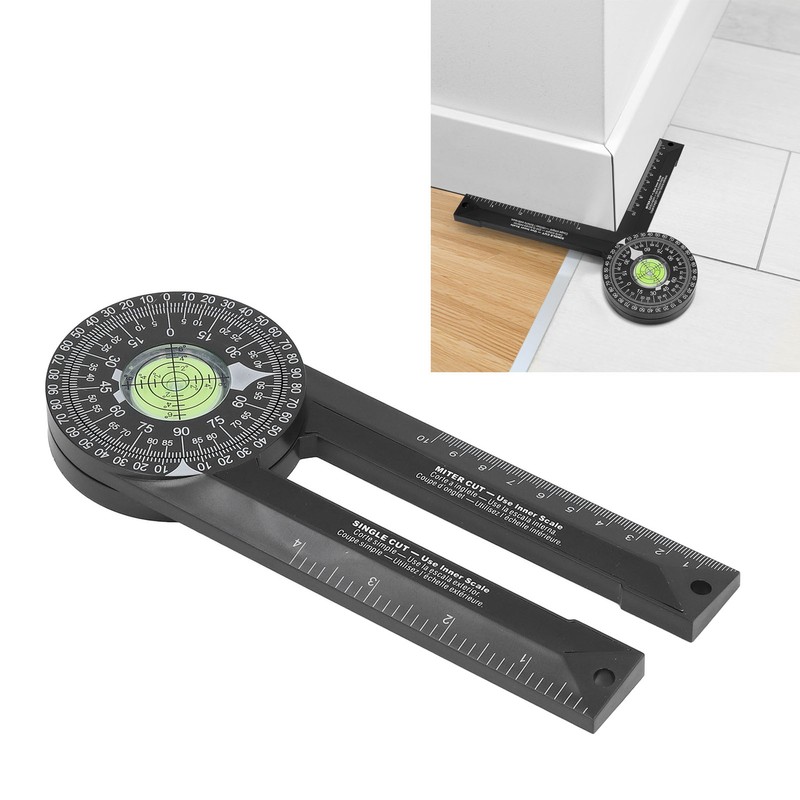Miter Saw Protractor Angle Finder Gauge Laser Scale for Carpenters