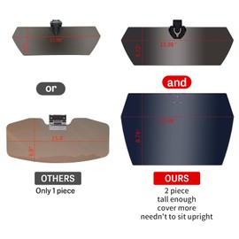 Upgrade UTV Sun Visor FreeAgain fit for Polaris Ranger RZR 1000 XP Ranger General Turbo Can am Defender Maverick X3 Kawasaki Mule Pioneer 1000,1.25”-2” Roll Bar Cage Windshield(US Support)