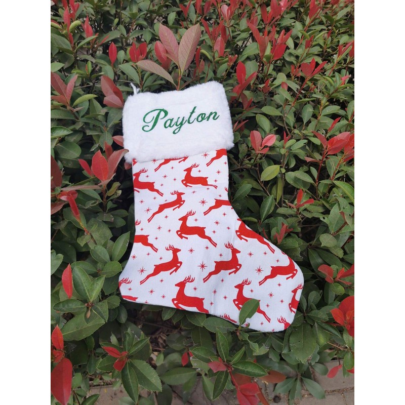 HUAN XUN Custom Name Christmas Stocking Best Home Decor for