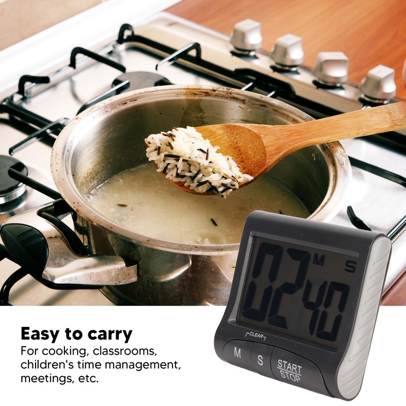 Pack of 2 Digital Timer, Magnetic Timer Clock, Short Timer,