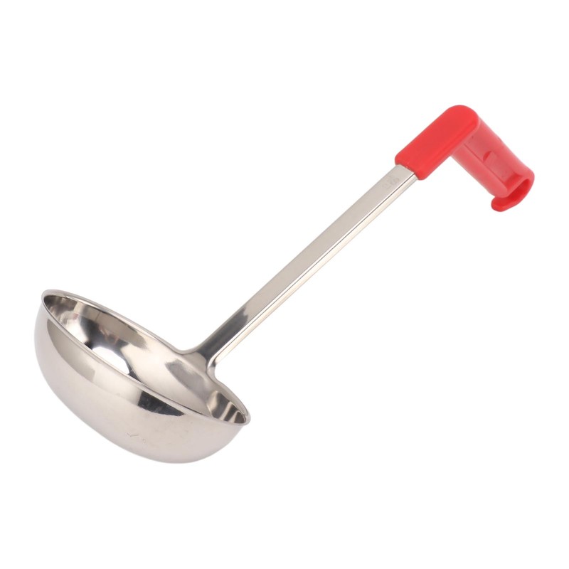 Soup Ladle Stainless Steel Anti Scald Multifunctional Curved Handle Kitchen