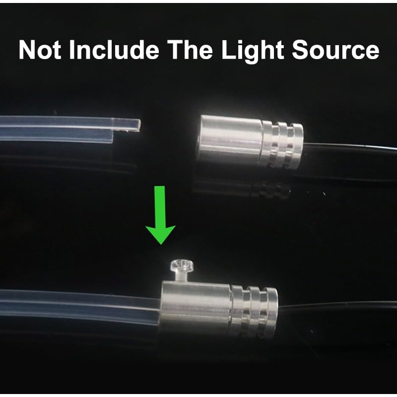 Fiber Optic for Car Interior Light, 197 Inch 3mm Transparent