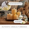 Luminara Seaglass Rechargeable Flameless LED Candle, Fog 3.8" x 8.6",