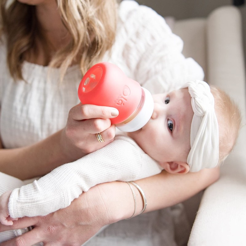 Olababy Silicone Sleeve for Avent Natural Glass Baby Bottles (4