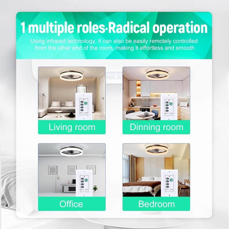 WDZP New Universal Ceiling Fan Wall Control 3 Speed Wall