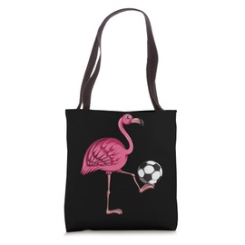 Soccer Coach Soccer Player Pink Flamingo Soccer Tote Bag