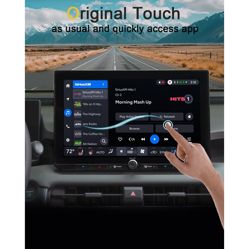 KOOGEN 2 Pack Tempered Glass Screen Protector for Toyota RAV4