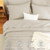 CozyLux King Size Comforter Set - 7 Pieces Seersucker Bed