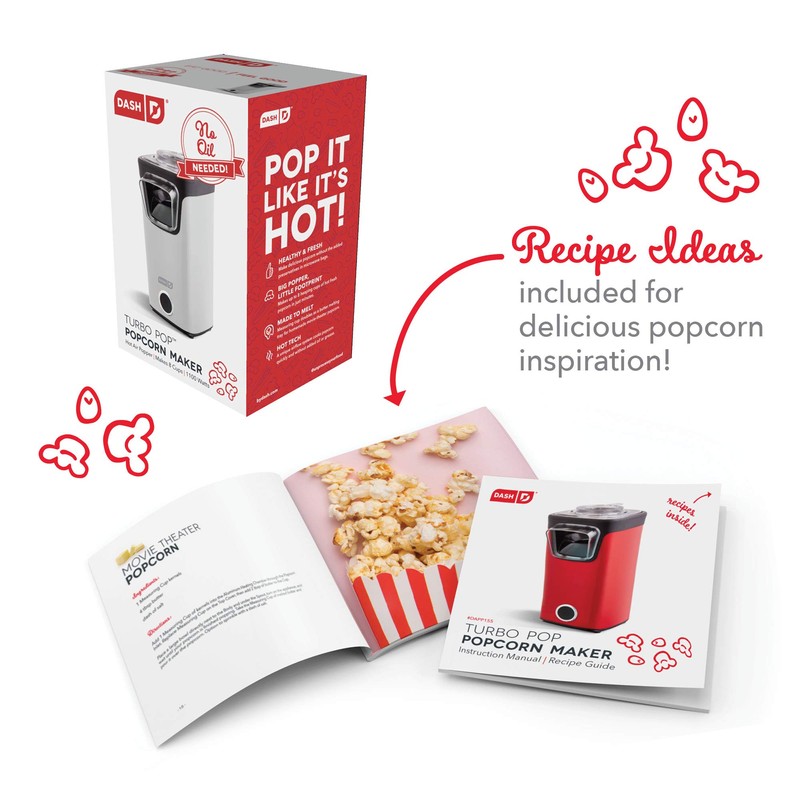 Dash Turbo Pop Popcorn Maker - Theater-Style Popcorn Machine -