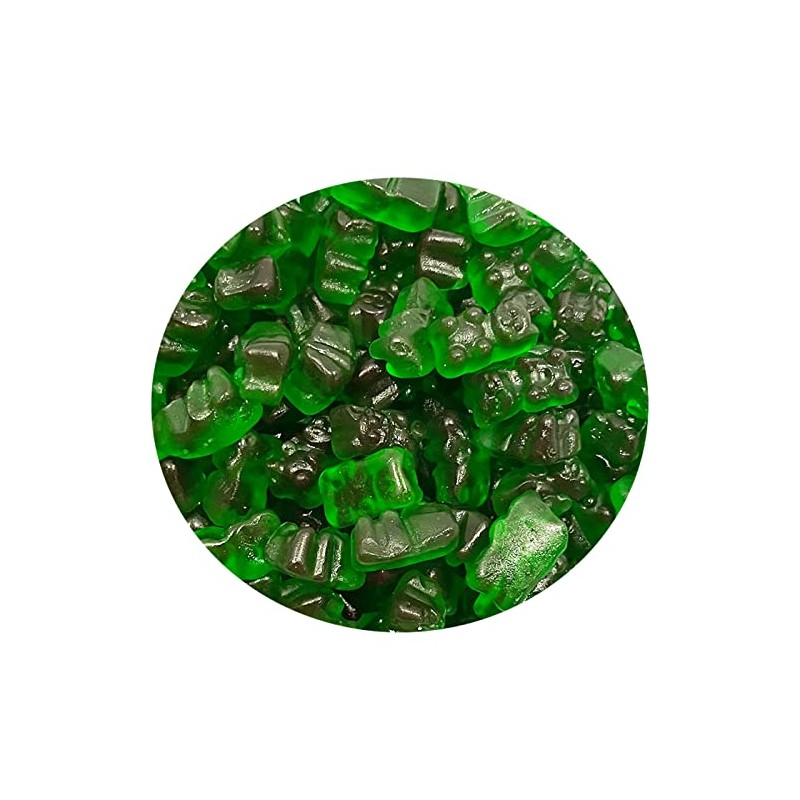Smarty Stop Gummy Bears (Green Apple, 2 Pound (Pack of