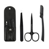 Eyebrow Trimming Set with PU Leather Case, Women's, Men's, Eyebrow