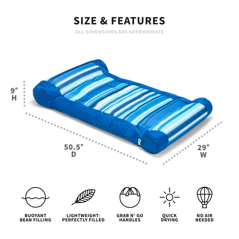 Big Joe Kona Hammock No Inflation Needed Pool Lounger with