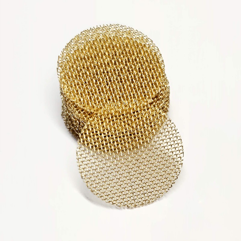 200 pcs 1/2 Inch Premium Thick Brass Pipe Screens, 0.5"