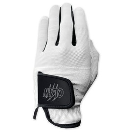 CaddyDaddy Claw Pro Men's Golf Glove Breathable Durable (White, Medium, Worn on Left Hand)