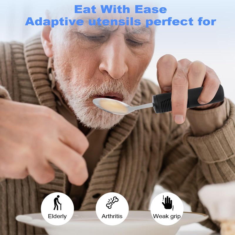 Adaptive Utensils, Weighted Utensils for Hand Tremors, Utensils for Parkinsons