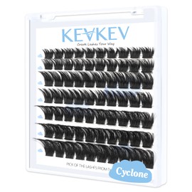 Lash Clusters 70 Pcs Cluster Lashes Eyelash Clusters DIY Cluster Eyelash Extensions Individual Lashes Thin Band & Soft(Cyclone,D-8-16mix)
