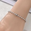 Vectoflux 925 Sterling Silver Beaded Ball Bangle Love Lucky Bracelets