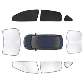 SHINELINERS 8pcs Car Window Shades for Nissan Sentra 2014-2019 Accessories,Windshield Side Rear Full Sunshade,Sun Visor UV Blocking, Privacy Protection and Blackout for Camping Outdoor