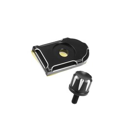 Motoforti Motorcycle Seat Bolt with Knob Cover for Harley/Rear / 1 Set Black Long-lasting