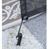 EXCELFU RV Awning Side Sun Shade Screen 9'X7', Black Mesh