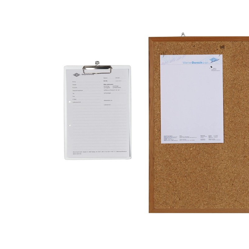 Wedo 057854 Clipboard A4 Writing Board with Rounded Corners Strong