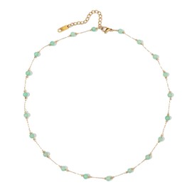 Jade Necklace for Women Green Aventurine Necklace Natural Jade Pendant Jade Choker Necklace Gemstone Necklace Green Crystal Necklace Jade Jewelry for Women