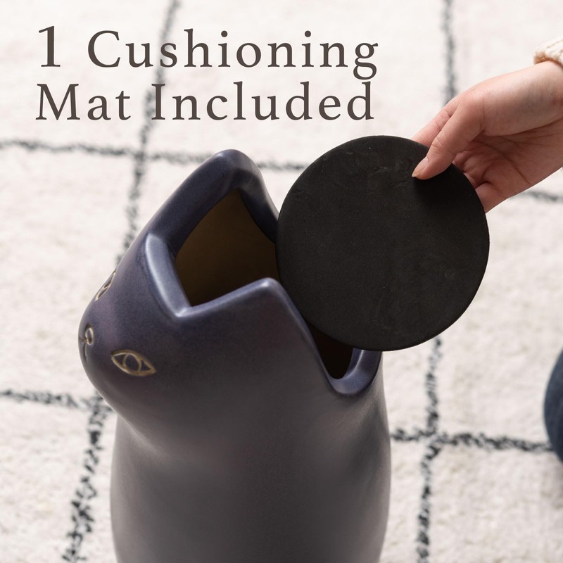 パレットライフ PaletteLife Cat Umbrella Stand, Compact Ceramic Umbrella Holder for