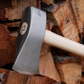 COUNCIL TOOL Splitting Maul - 7 lb Sledge Eye Maul, 36" Straight Wooden Handle with Forged Steel Head, Made in The USA - PR70M