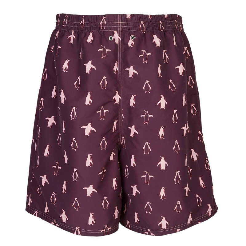 Kes-Vir Men's Penguin Board Eco-Shorts, with Built-in Waterproof Inner Briefs
