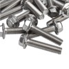 20Pcs M10x1.5 Screw Bolts A2‑70 Stainless Steel Flanged Hex Head