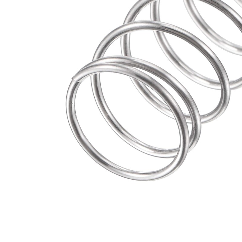 TOP-VIGOR 5Pcs Compression Spring, 10mm OD,0.7mm Wire Size,25mm Free Length