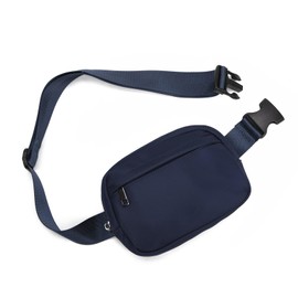 EXYANGEE Unisex Belt Bag Fanny pack crossbody bags Everywhere Waist packs with Adjustable Strap (Navy Blue)