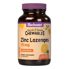 Bluebonnet Pastillas Zinc 15mg Vitamina C Naranja 60pz                                                                                                