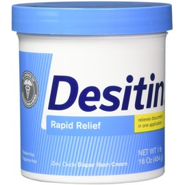 DESITIN Rapid Relief Creamy Jar, 16-Ounce (Pack of 4)