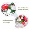 Party Clear Bauble,12Pcs Fillable Clear Plastic Balls with Decorations Transparent