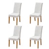 SoulFeel Set of 4 Lattice Chair Covers, Removable and Washable