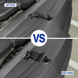 JWWY Engine Cover Lock Protection Cover Decorative Sheet for Dodge Challenger Engine Accessories 2009-2024+ ABS Carbon Fiber 1PC