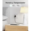 GHome Smart Intelligente WLAN-Steckdose mit USB, 16 A, Alexa Steckdose