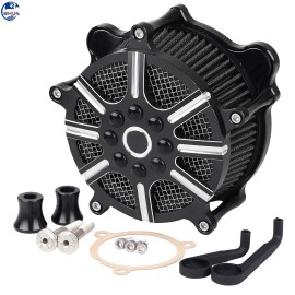 Unbranded CNC Cut Air Cleaner Intake Filter Kit For Harley M8 Touring Softail Trike 17-21