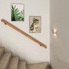 Wooden Stair Handrail, Single Piece Handrails, Complete Kit with Metal