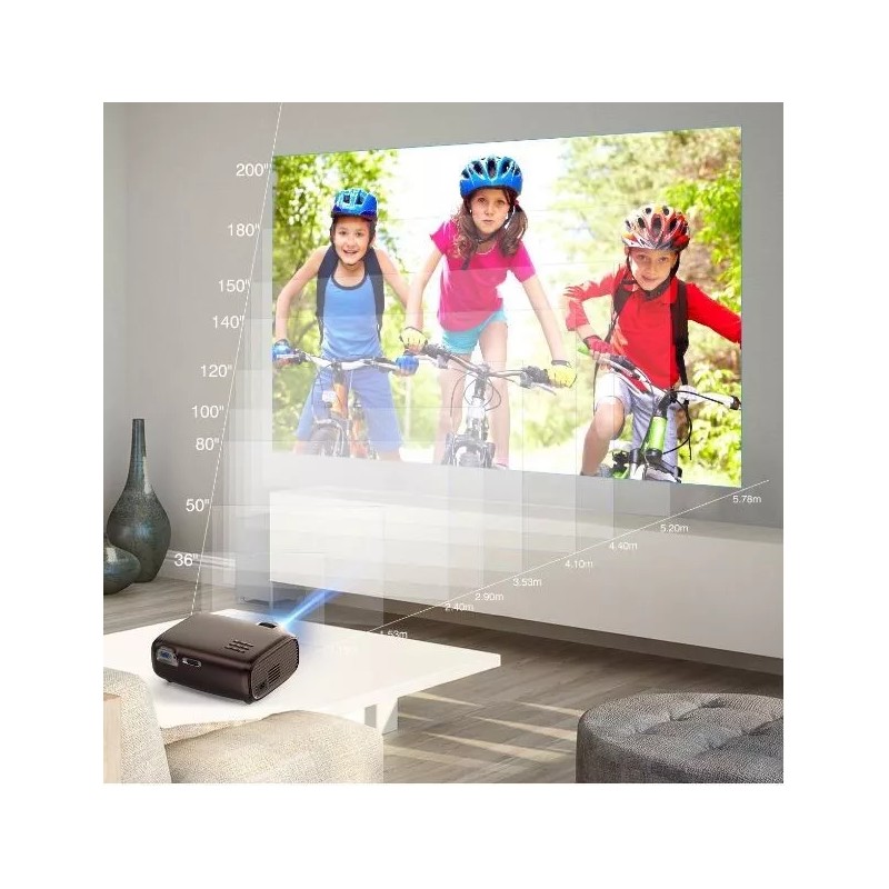 Excelvan Projector BL43; Home Theater 720P Supports 1080P; 2600 Lumens