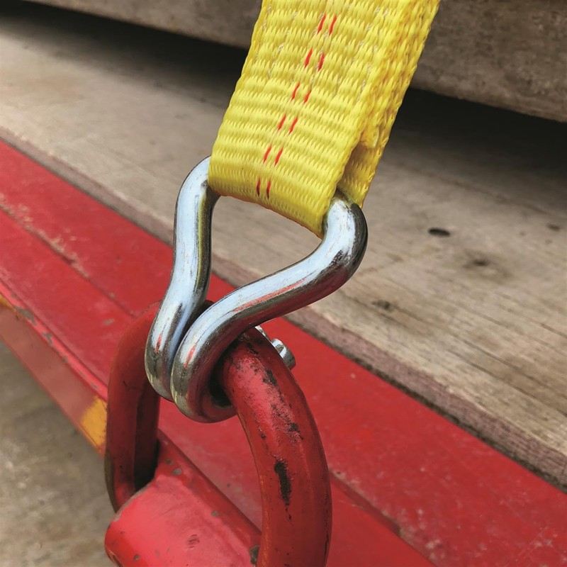 SmartStraps 27-Foot Premium Ratchet Straps, Yellow (1pk) – 10,000 lbs