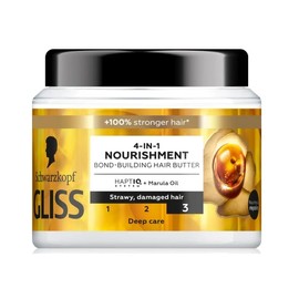 Schwarzkopf Gliss 4-in-1 Nourishment Bond-Building Hair Butter HAPTIQ system Marula Oil 400 ml