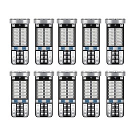 UHANBUT 10PCS 194 LED Light Bulb, T10 168 W5W 2825 LED Reading Bulb with 24-SMD 3014 Chipsets, Bright 6000K Car License Plate Lamp Bulbs for Car Interior Dome/Courtesy/Trunk Light (Blue)