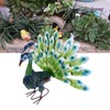 Metal Peacock Statue Realistic Easy DIY Assembly Beautiful Peacock Statue