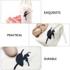 Zerodeko 2pcs Womens Pointe Shoe Bag Drawstring Shoe Bags for