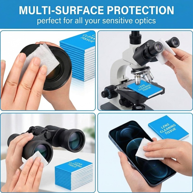 YIPFEN 15 Pcs Carta per Pulizia Lenti - Resistente agli
