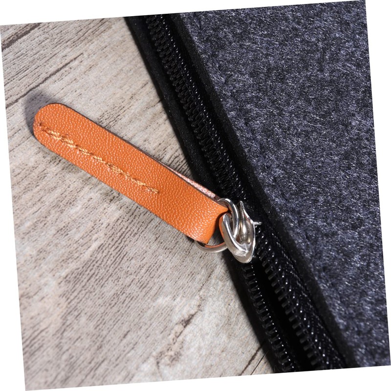 Gadpiparty 3Pcs Dark Grey Felt Makeup Bag Versatile Zipper Cosmetic
