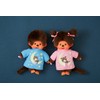Sekiguchi 223732 Original Monchhichi Girl, Plush Toy with Pink Sleep