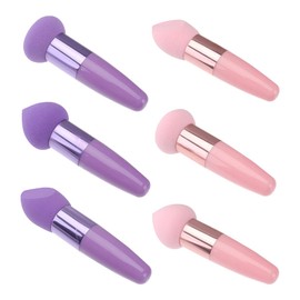 Baluue 6pcs Beauty Makeup Pen Set Triangle Sponges Makeup Applicator Sponges for Women Professional Beauty Tool